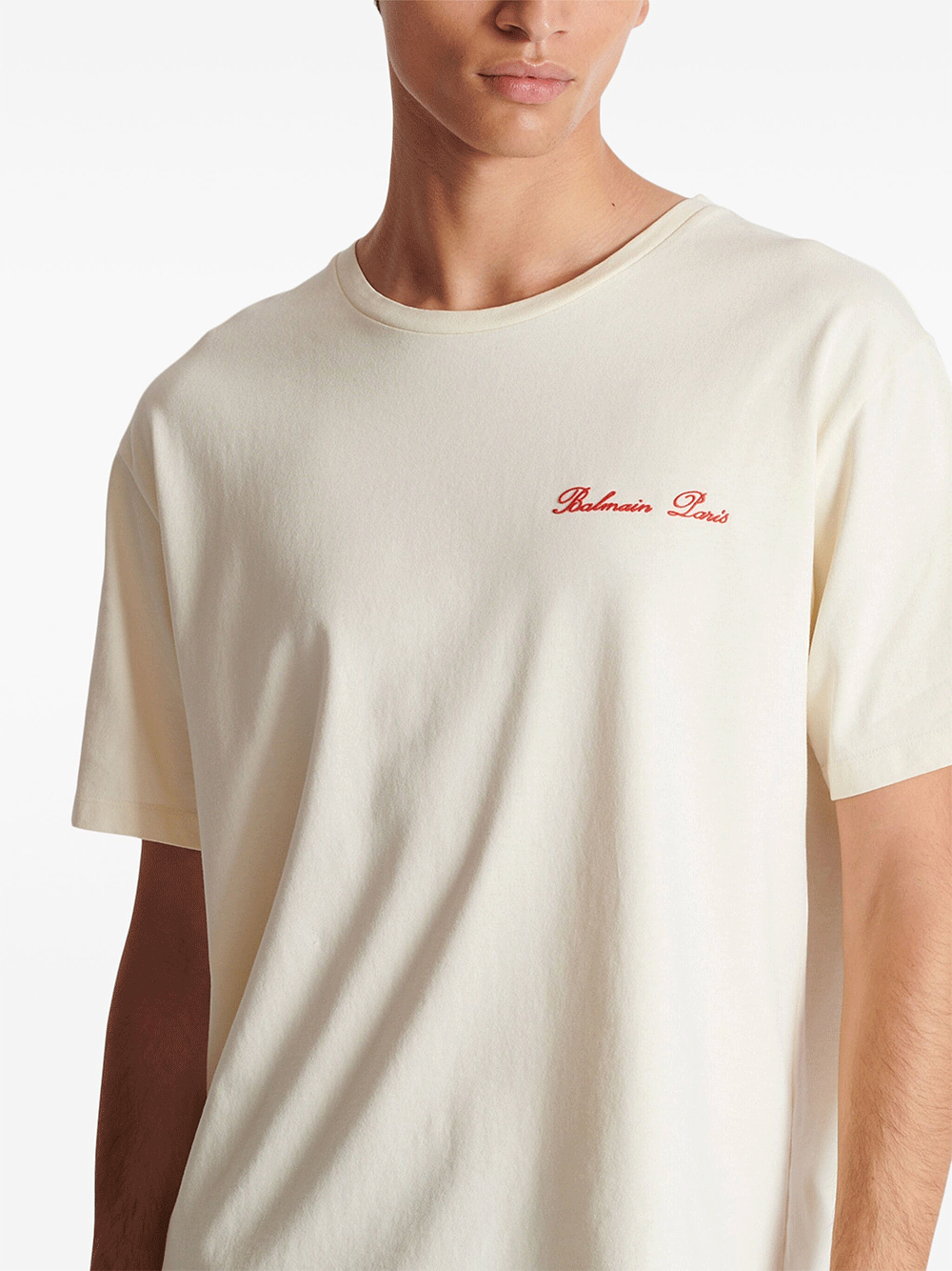 Balmain-Balmain-Back-Western-Print-T-Shirt-White-5