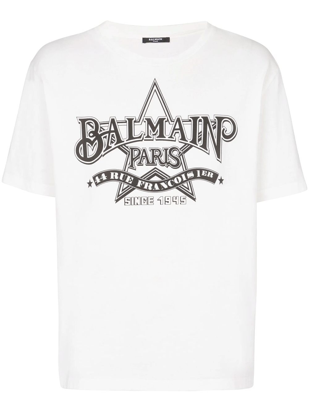 Balmain-Balmain-Star-Print-T-Shirt-White-1