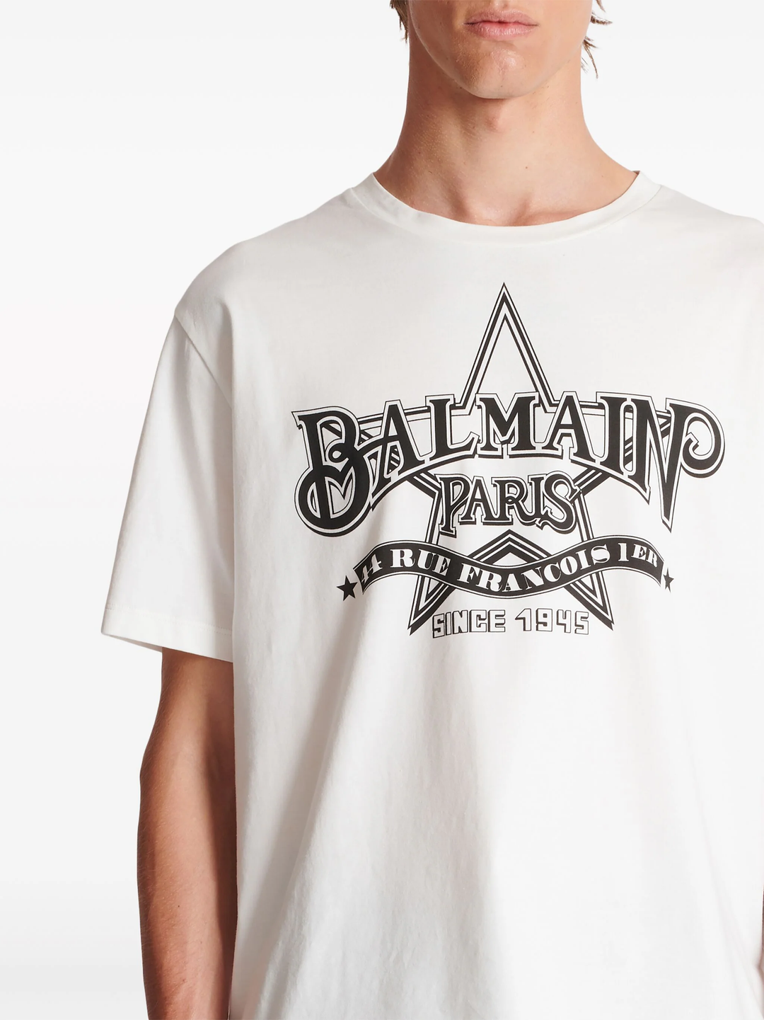 Balmain-Balmain-Star-Print-T-Shirt-White-6