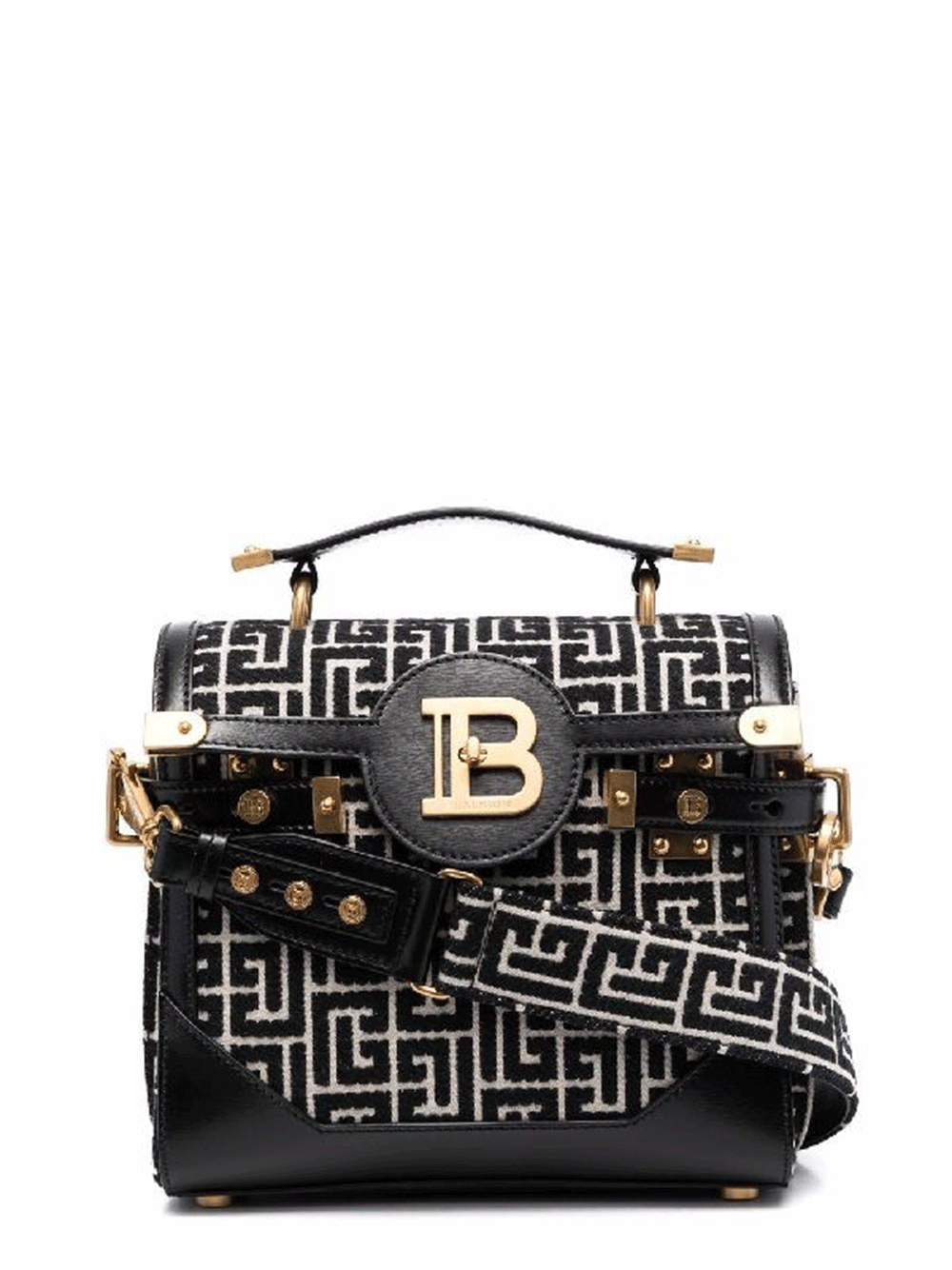 Balmain Bbuzz 23-Monogram Jacquard Crossbody Print 1