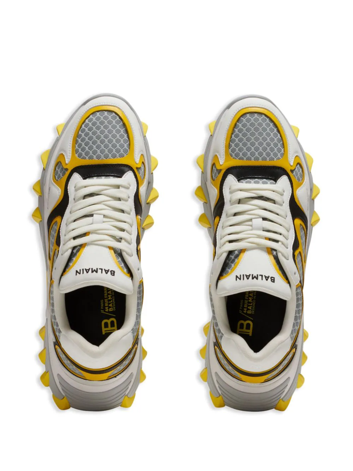 Balmain-Beast-Rubberized-Leather-Gradient-Sneakers-Yellow-4