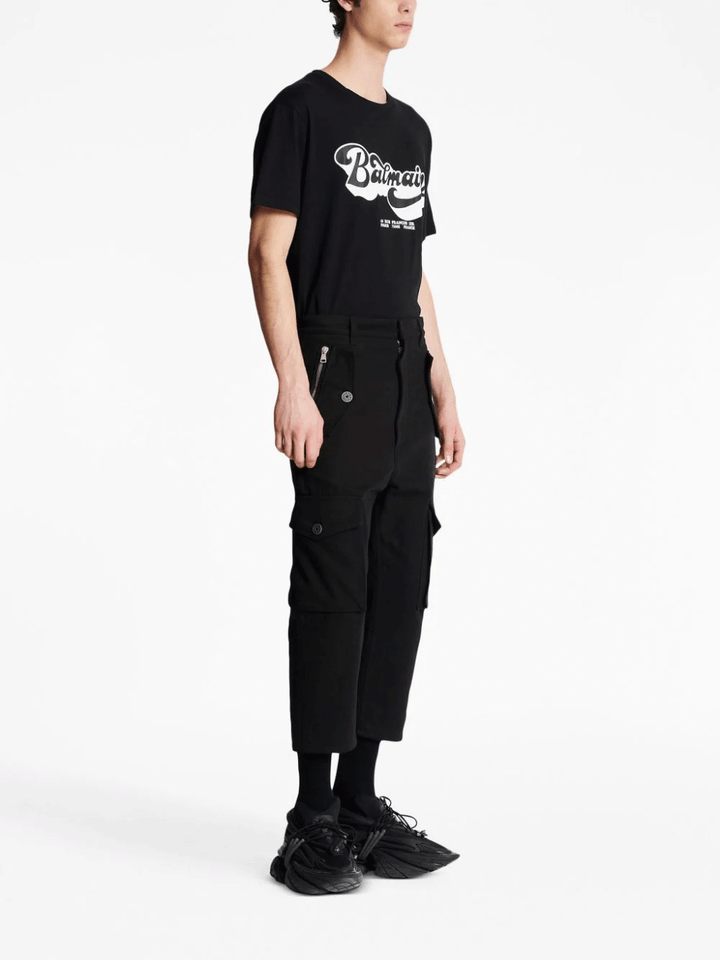 Balmain-Cargo-Cotton-Pants-Black-3