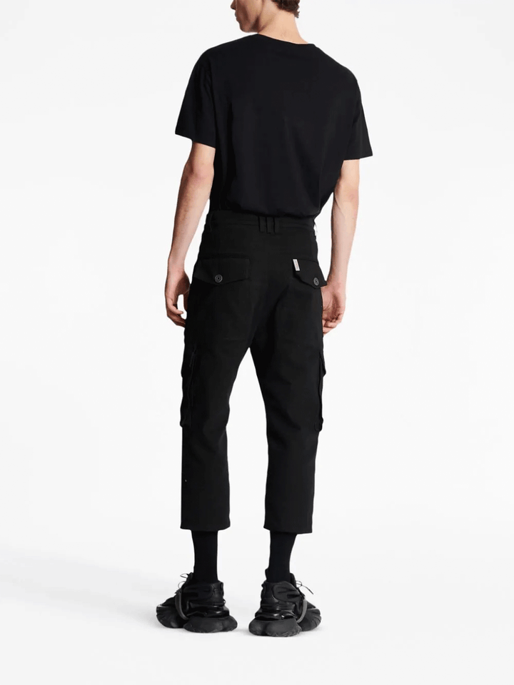 Balmain-Cargo-Cotton-Pants-Black-4