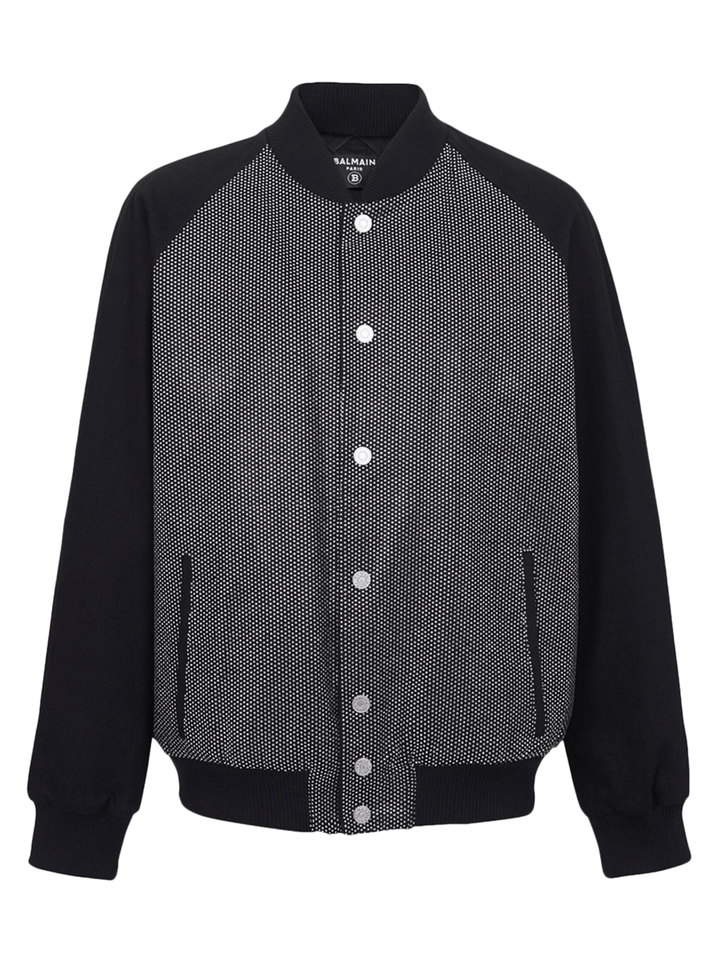 Balmain-Retro-Strassed-Denim-Blouson-Black-1