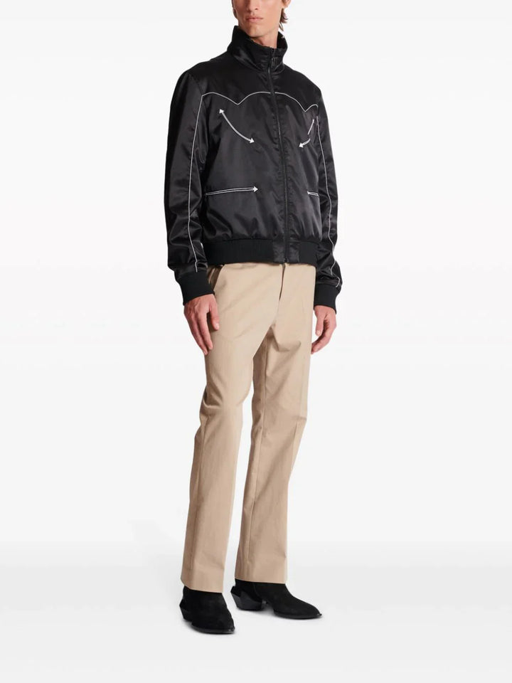 Balmain-Reversible-Western-Cut-&-Star-Blouson-Black-3