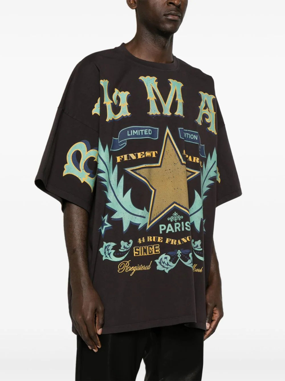 Balmain-Western-Print-T-Shirt-Black-3