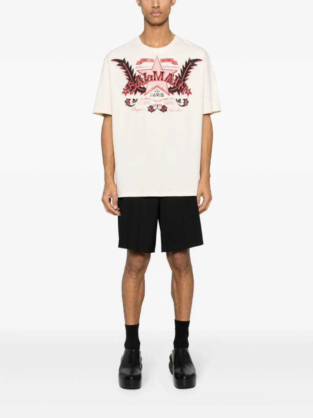 Balmain-Western-Print-T-Shirt-Off-White-2