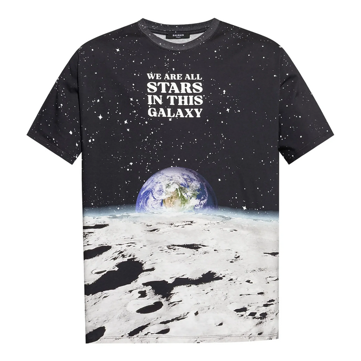 Earth Stars Print T-Shirt