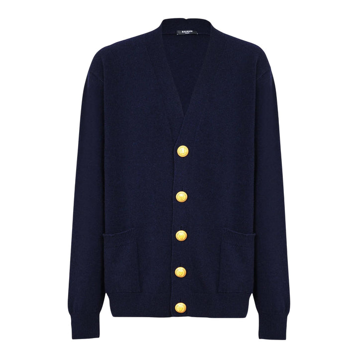 Club21 - Balmain - Ecocachmere Cardigan - CARDIGANS - Dark Blue