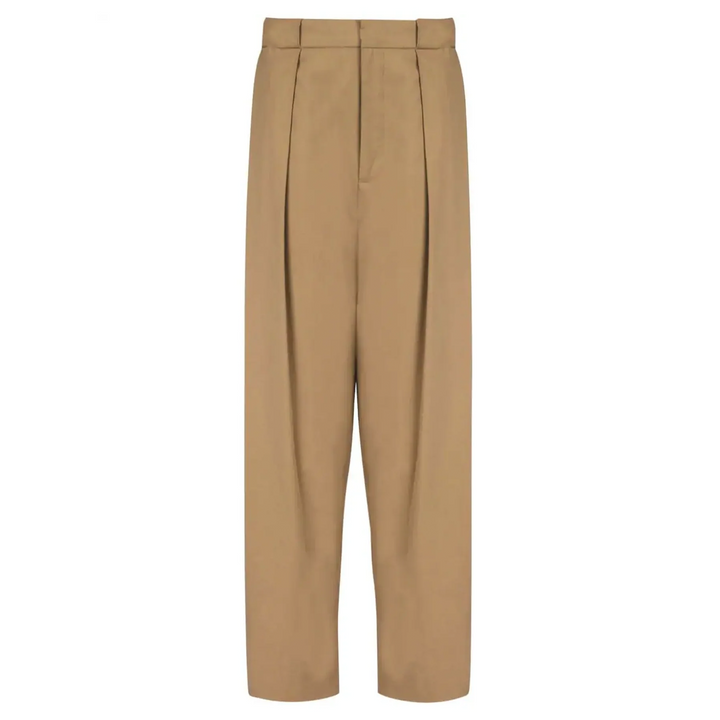 Pleated Loose Cotton Pants