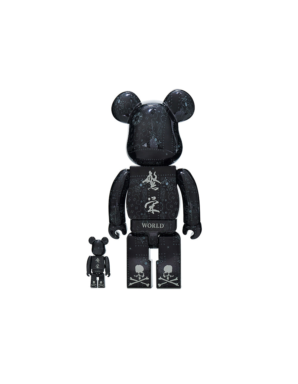 2023 Exclusive BANDANA BE@RBRICK x MASTERMIND 100% & 400% (A Set