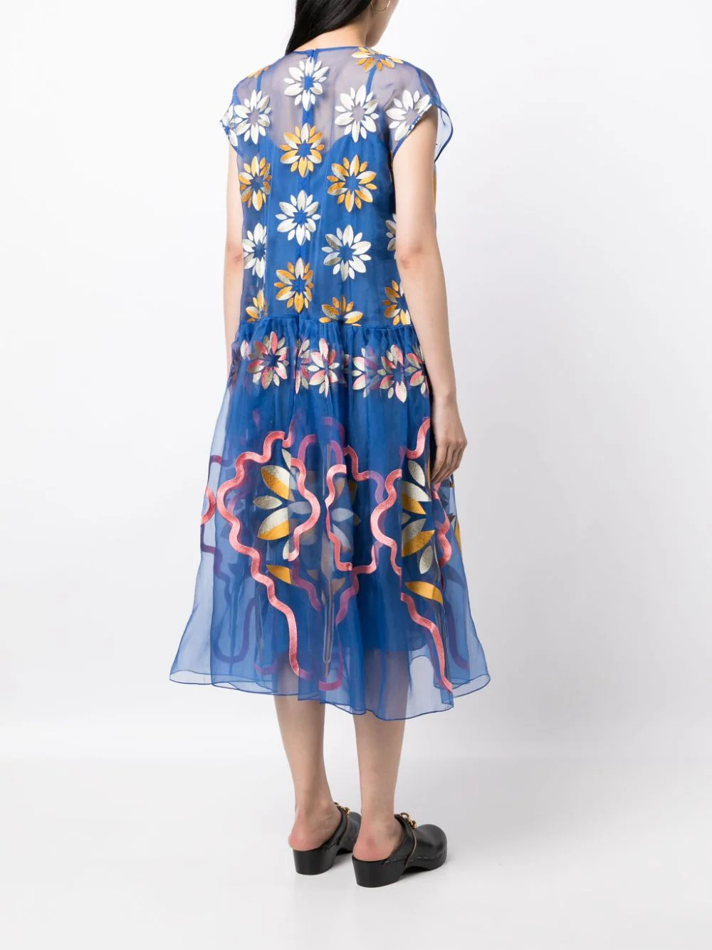 Biyan-Embroidered-Organza-Midi-Dress-Blue-4