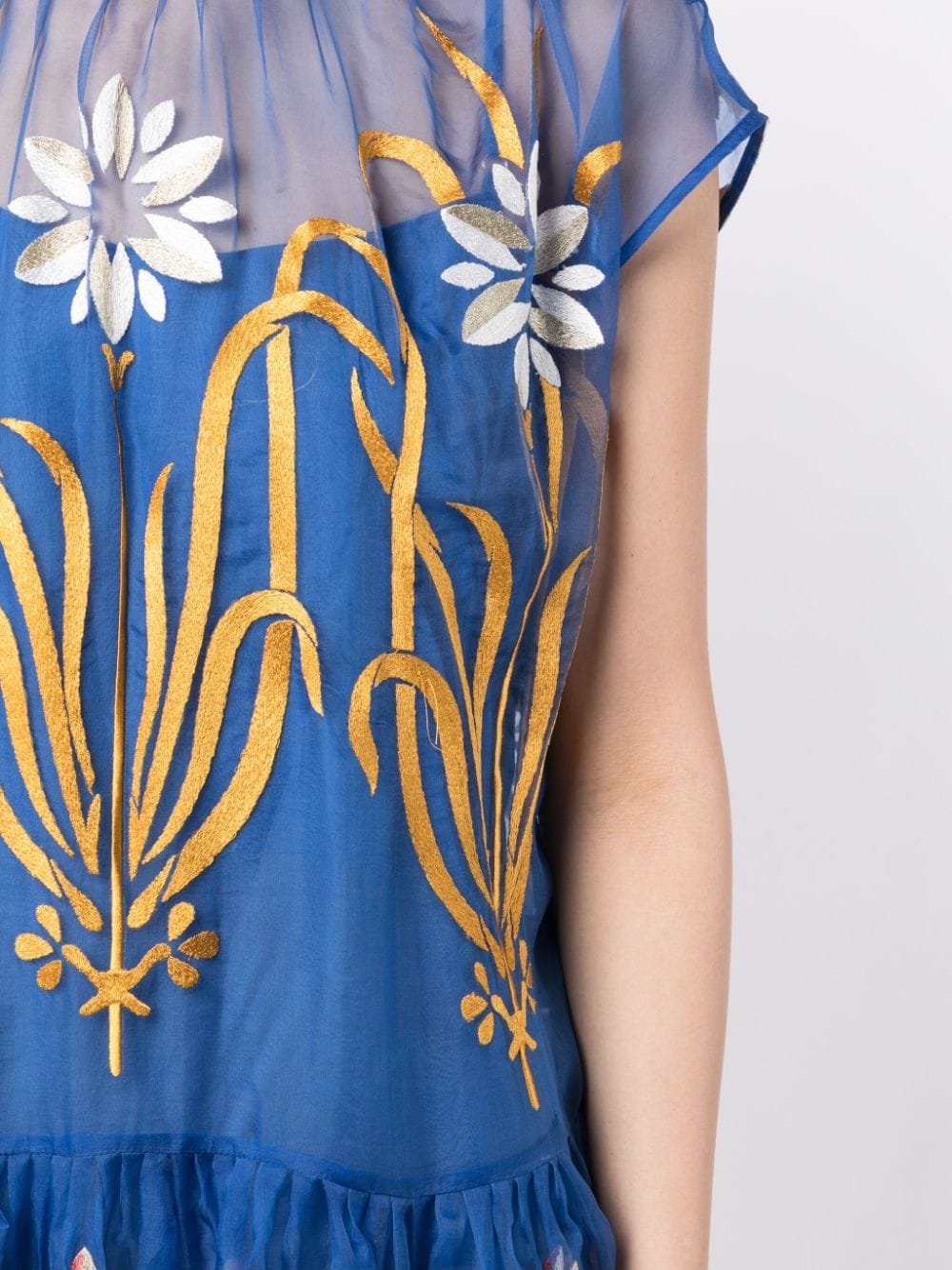 Biyan-Embroidered-Organza-Midi-Dress-Blue-5
