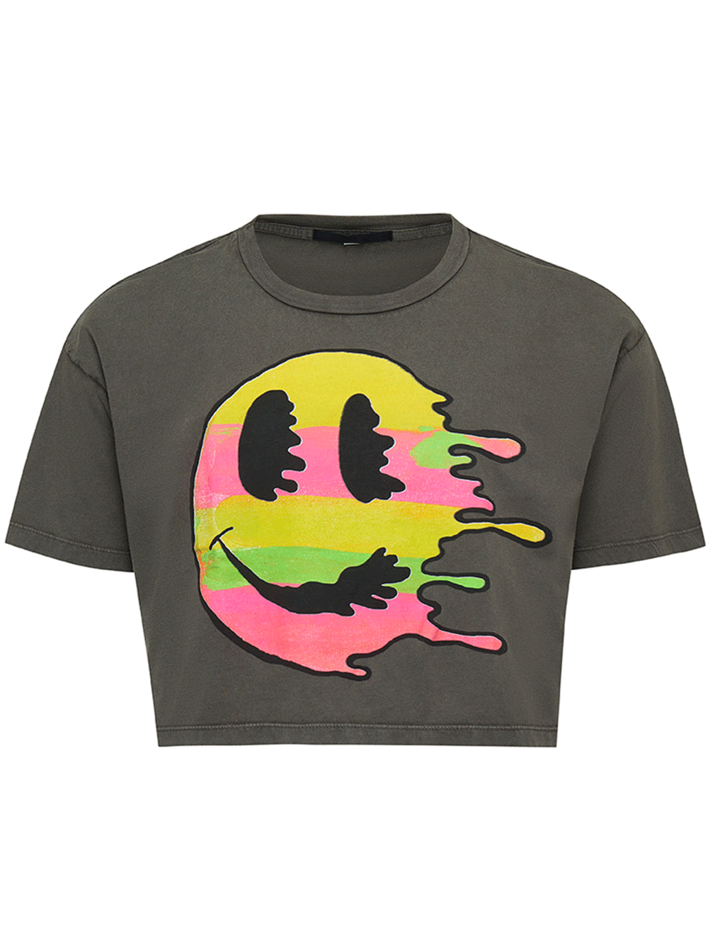 Black-Score-Cropped-T-Shirt-Smiley-Drip-Grey-1