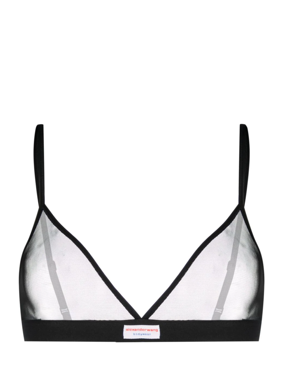 Bodywear_by_Alexander_Wang_Triangle_Bra_In_Fine_Mesh-Black