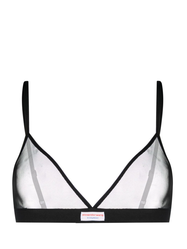 Bodywear_by_Alexander_Wang_Triangle_Bra_In_Fine_Mesh-Black