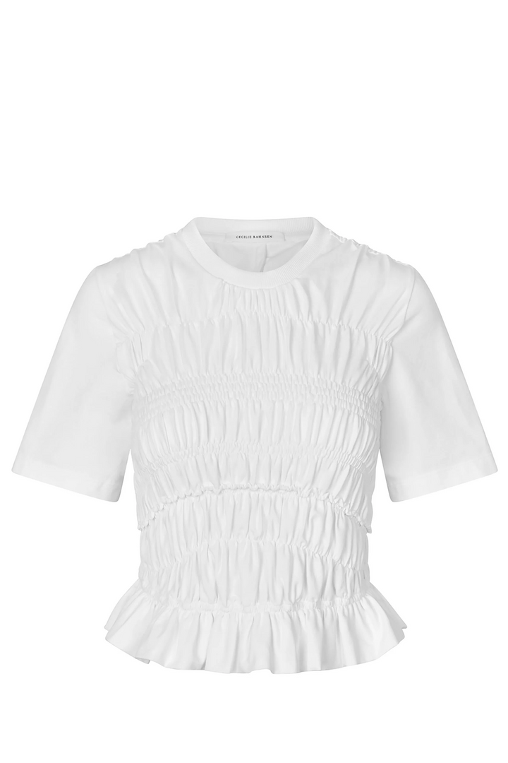 CECILIE_BAHNSEN_Oasis_Top_Jersey-White