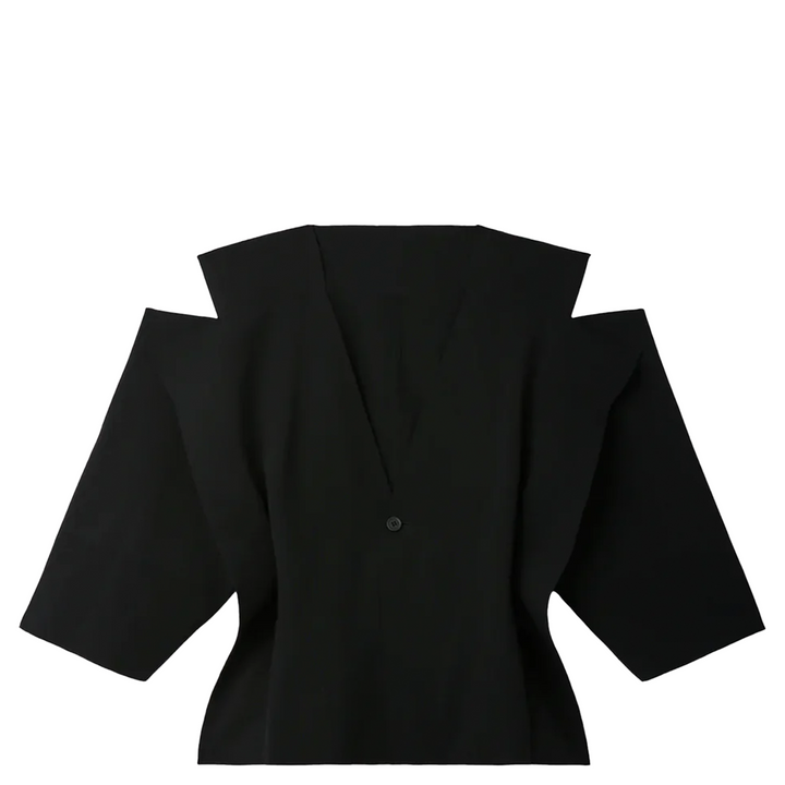 Milan Crease Collarless Jacket