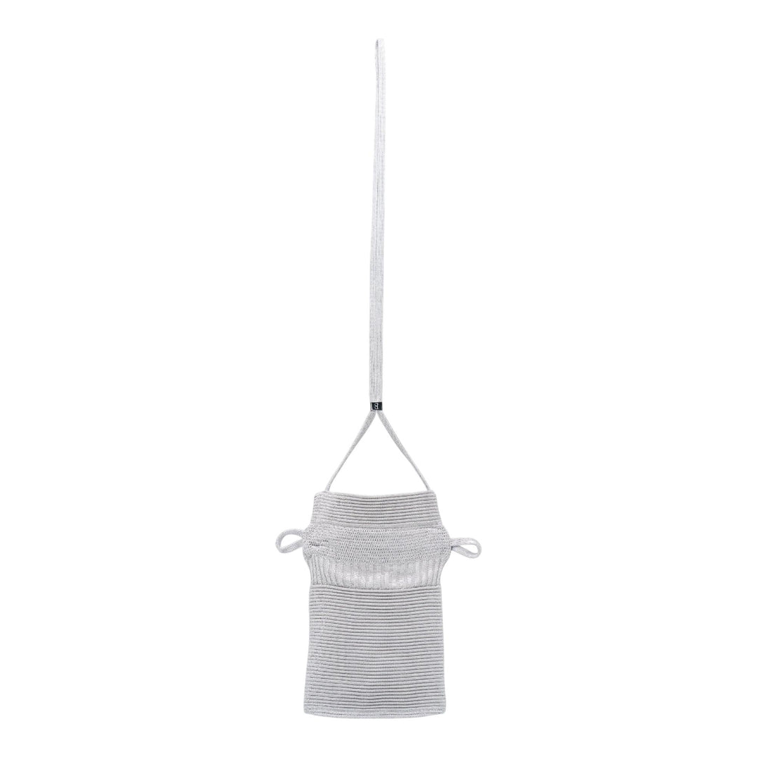 Club21 - CFCL - Strata Drawstring Gusset Mini Bag - CROSS BODY - Silver