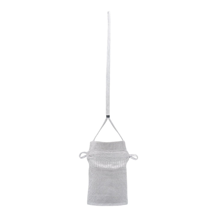 Club21 - CFCL - Strata Drawstring Gusset Mini Bag - CROSS BODY - Silver