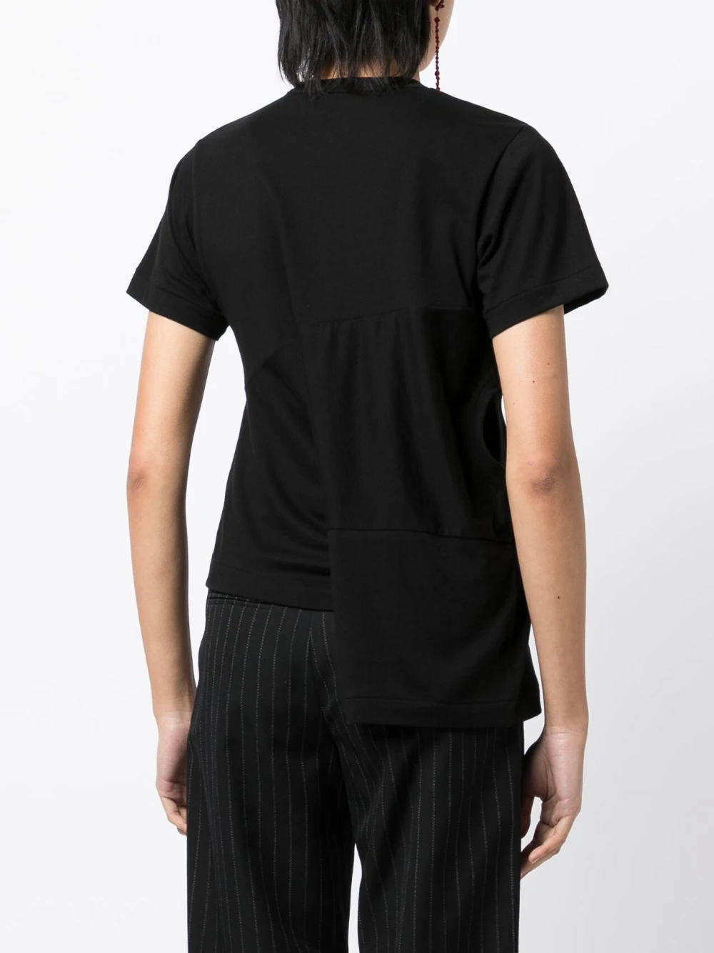 COMME des GARCONS Asymmetric Drape Tee Black 2