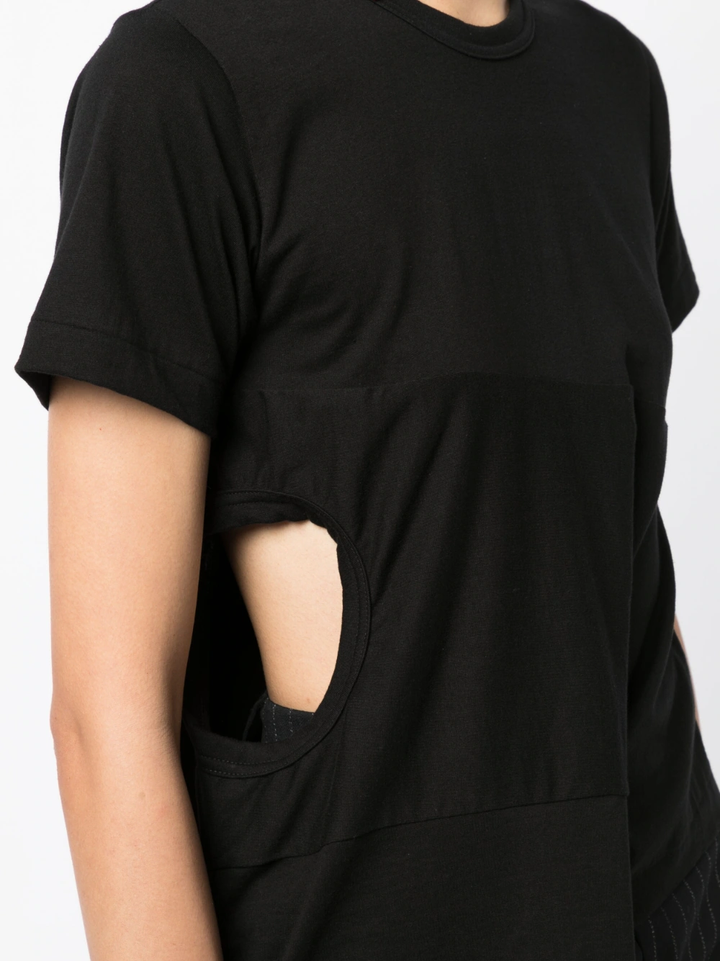 COMME des GARCONS Asymmetric Drape Tee Black 3