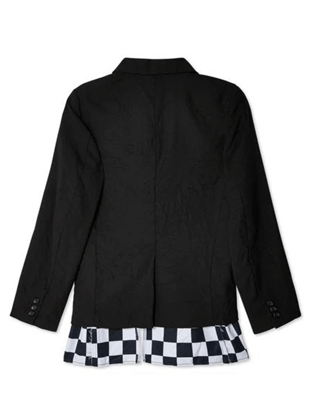 COMME-des-GARCONS-BLACK-Checkered-Hem-Jacket-Black_2