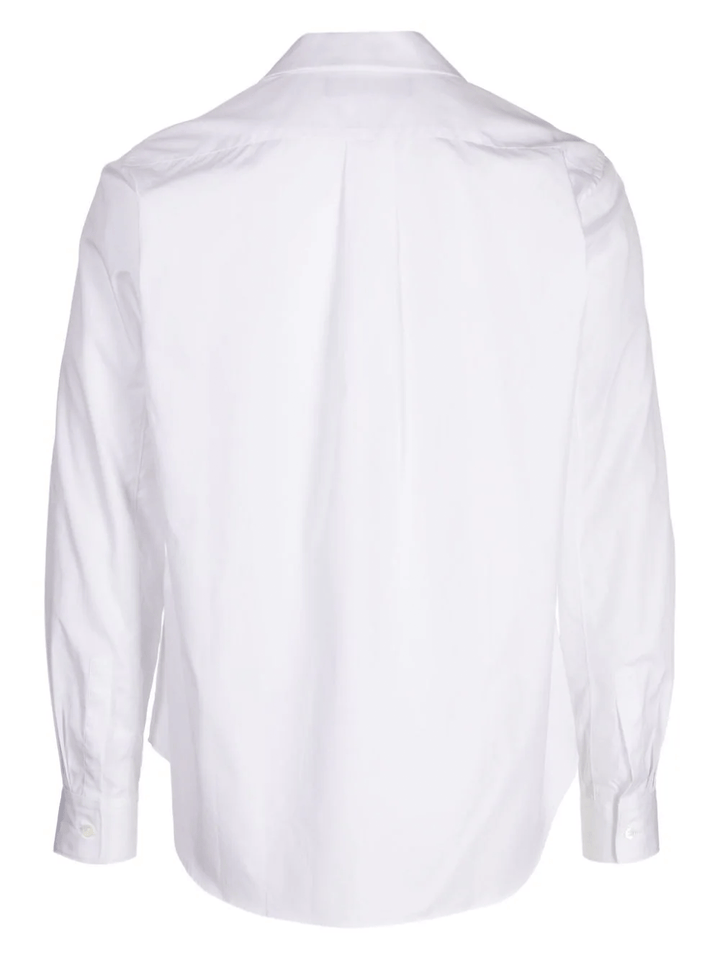 COMME-des-GARCONS-BLACK-Double-Layered-Hollow-Out-Shirt-White-2