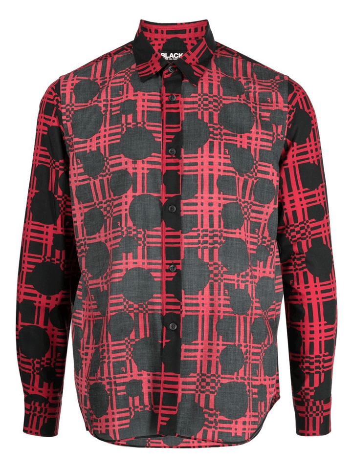 COMME-des-GARCONS-BLACK-Pattern-Print-Shirt-Black-1