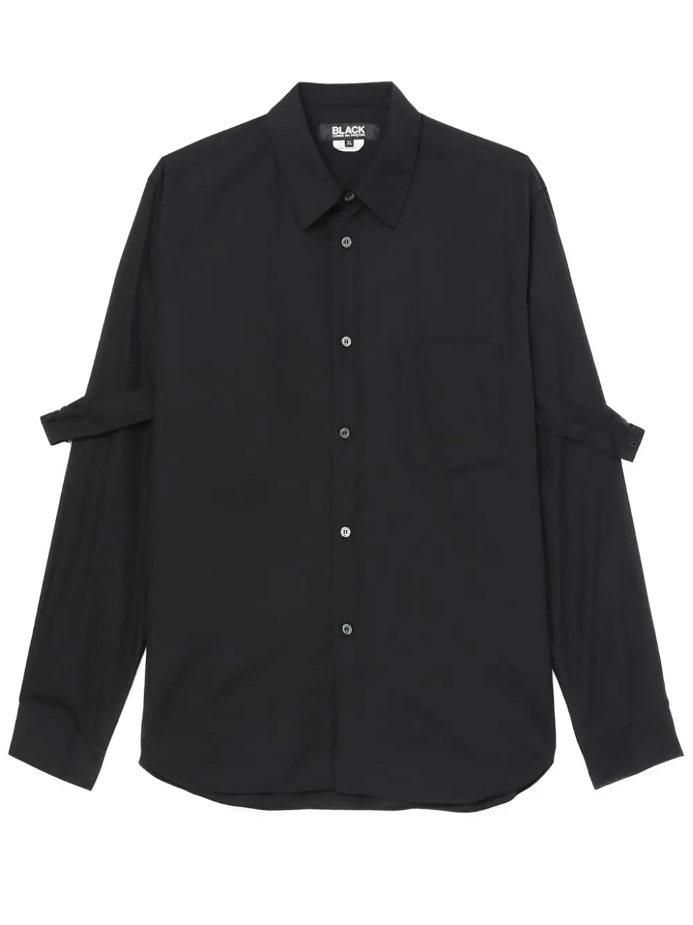 COMME-des-GARCONS-BLACK-Side-Pocket-Shirt-Black-1