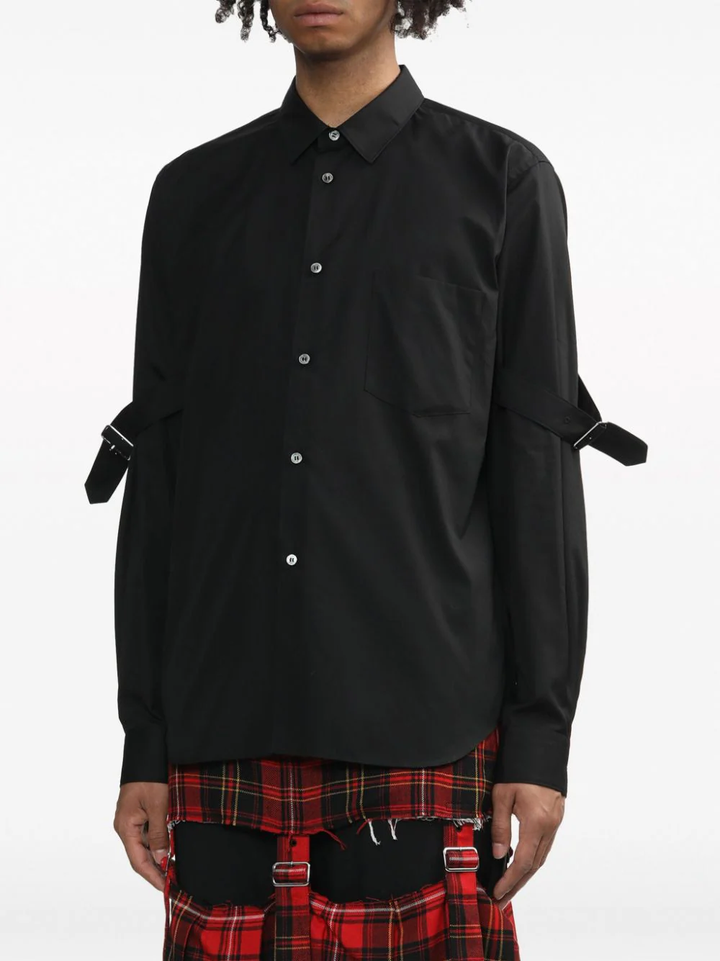 COMME-des-GARCONS-BLACK-Side-Pocket-Shirt-Black-3