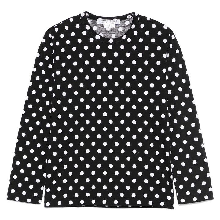 Jersey Print Polka Dots Pattern Tee