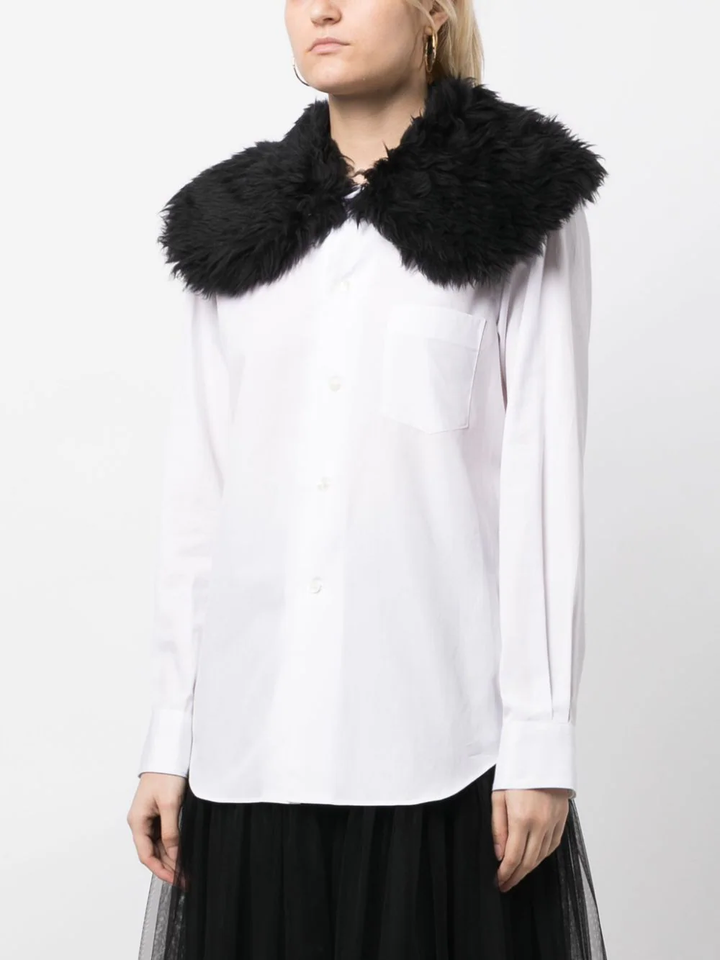 COMME-des-GARCONS-Fur-Collar-Shirt-White-3