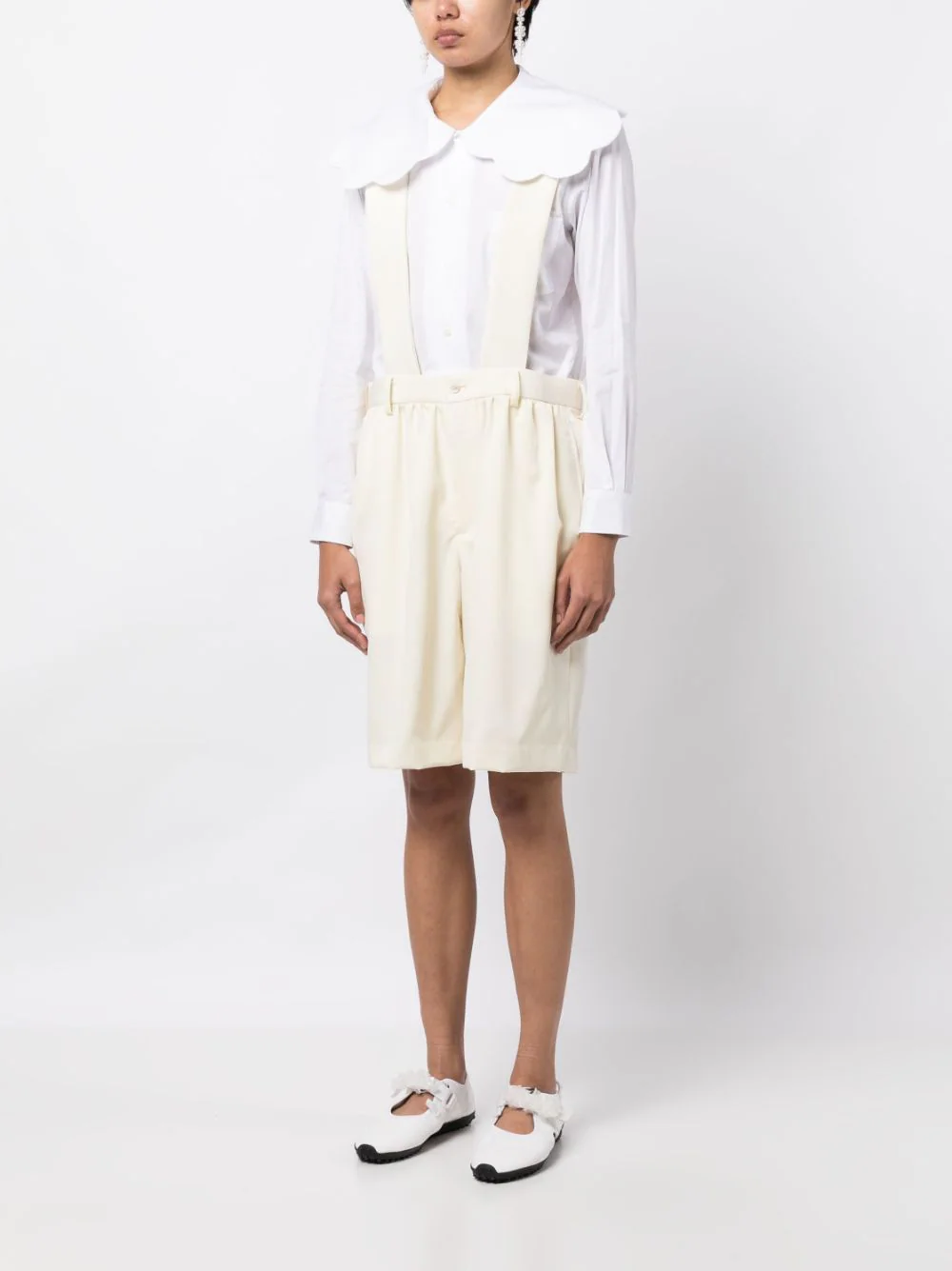 COMME-des-GARCONS-GIRL-Wool-Gabardine-Suspender-Short-Off-White-3