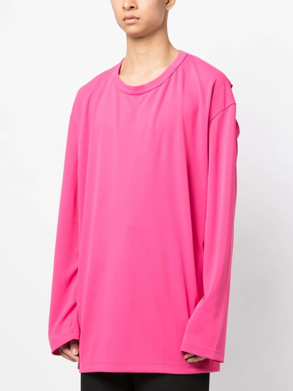 COMME-des-GARCONS-HOMME-PLUS-Drape-T-Shirt-Pink-3