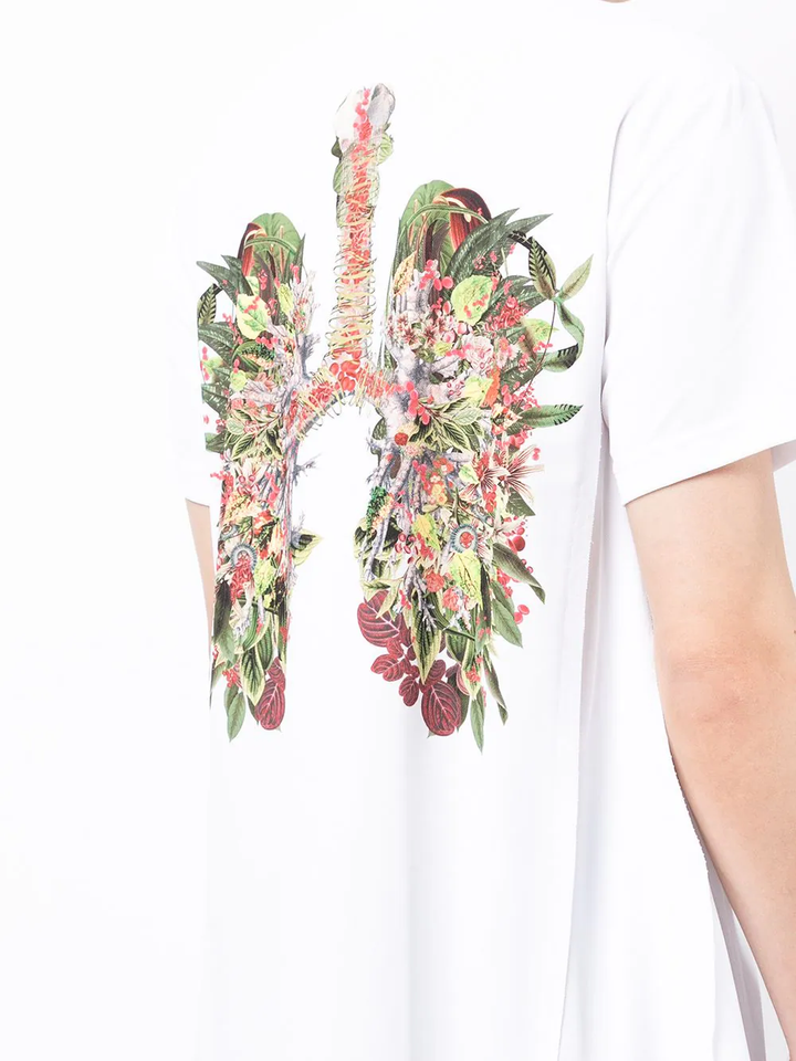 COMME des GARCONS HOMME PLUS Floral Lungs Graphic T-Shirt White 5