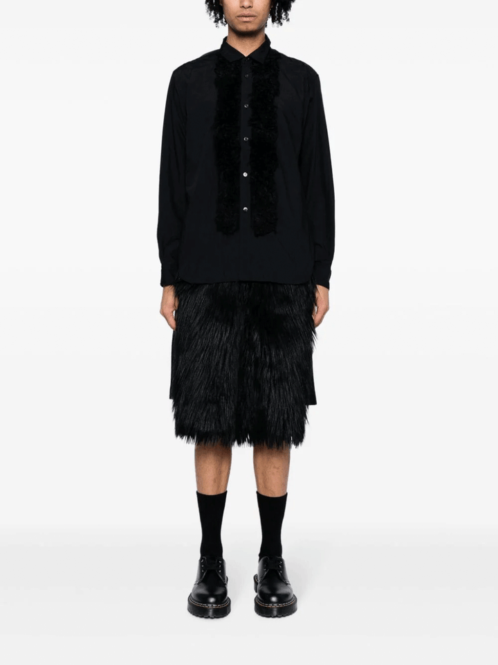 COMME-des-GARCONS-HOMME-PLUS-Fur-Front-Shirt-Black-2