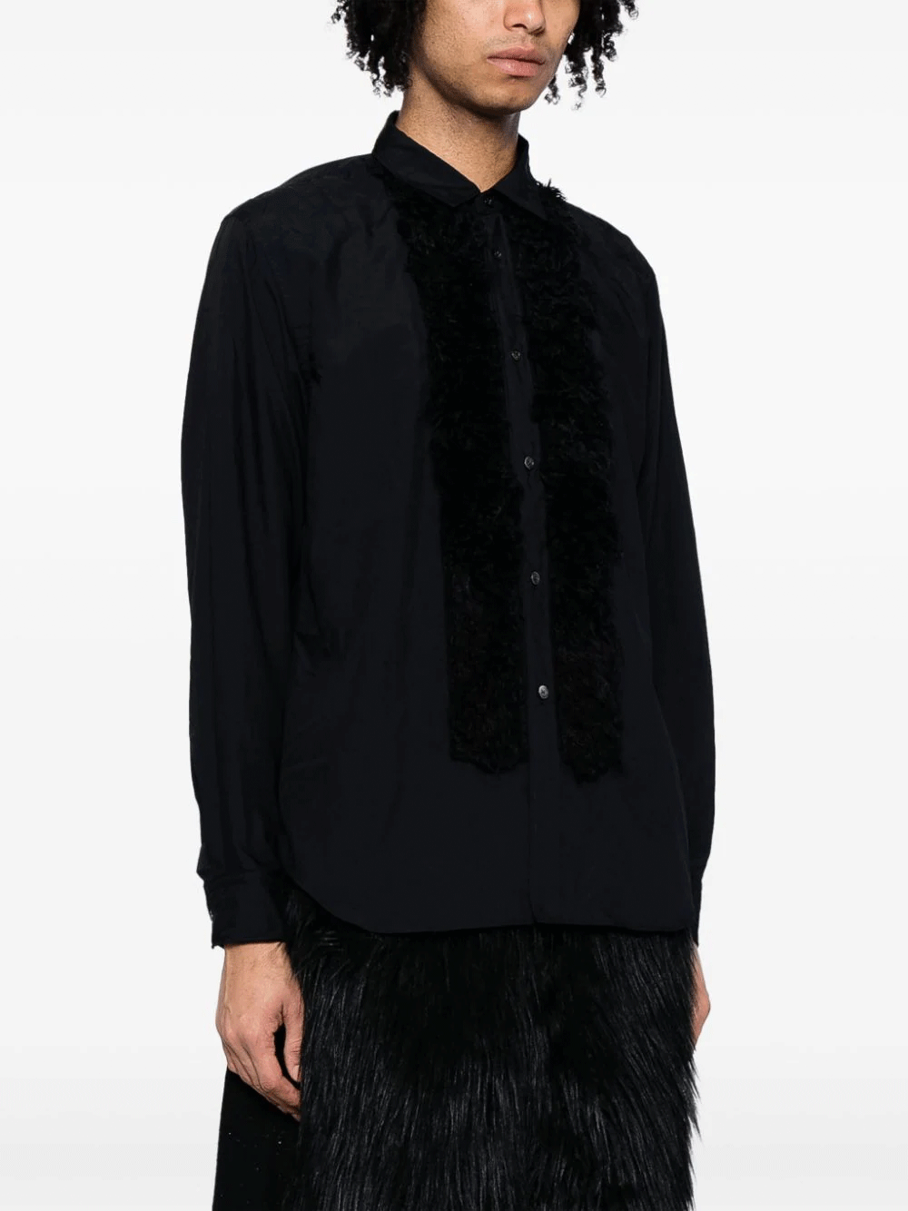 COMME-des-GARCONS-HOMME-PLUS-Fur-Front-Shirt-Black-3