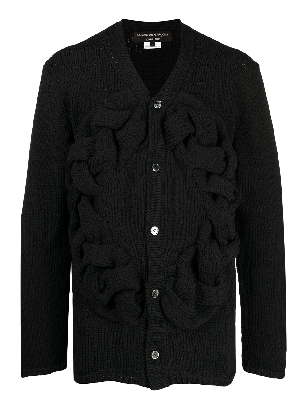 COMME des GARCONS HOMME PLUS Lily-Yarn Quilted Sweater Black 1