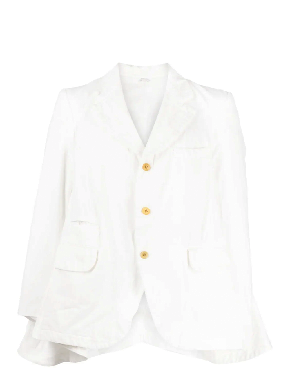 COMME des GARCONS HOMME PLUS Poly Cotton Linen Jacket White 1