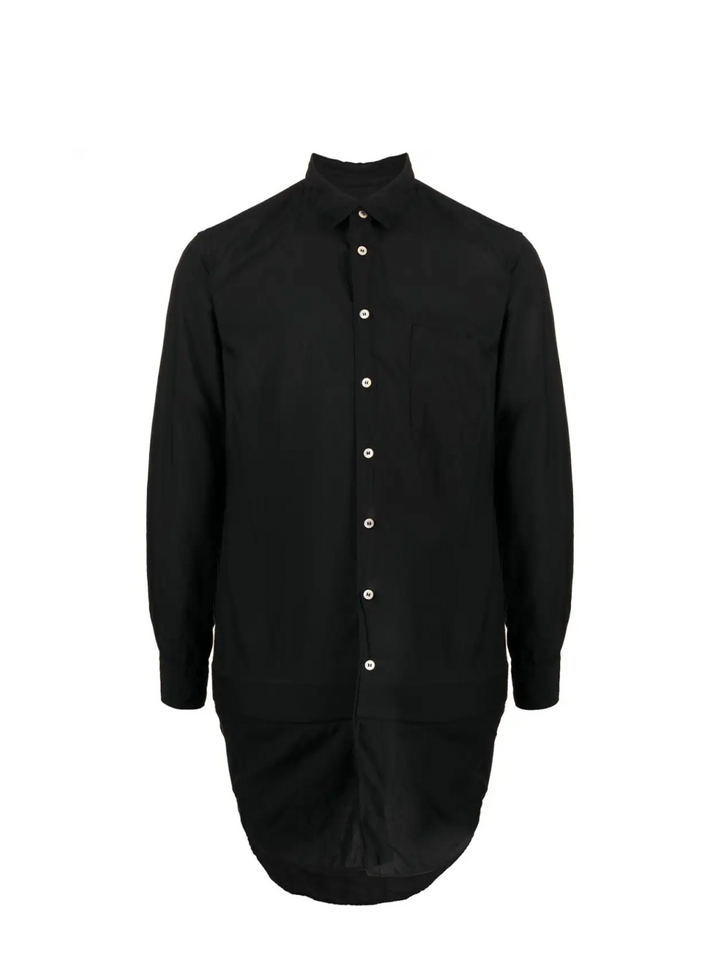 COMME des GARCONS HOMME PLUS Round Rim Hem Shirt Black 1