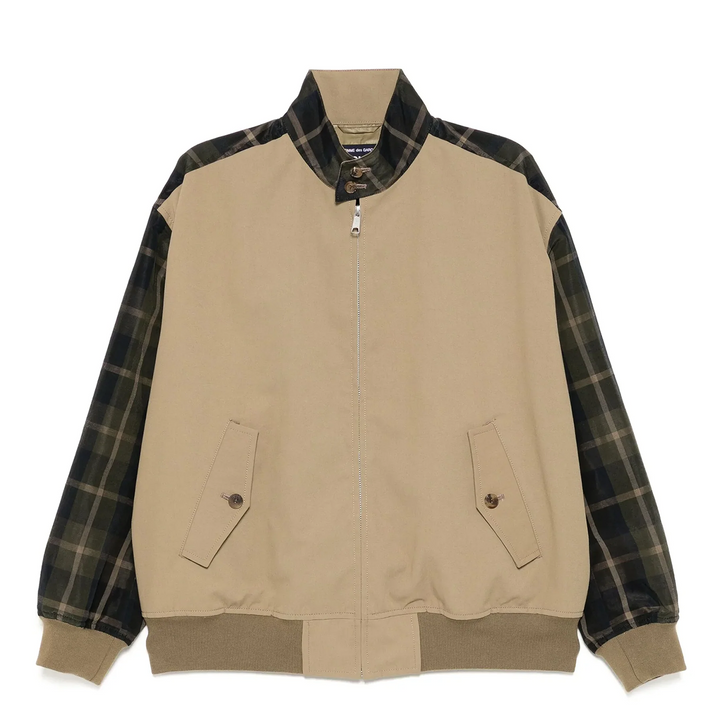 Áo khoác Blouson Kiểm tra Thời tiết Polyester Ramie