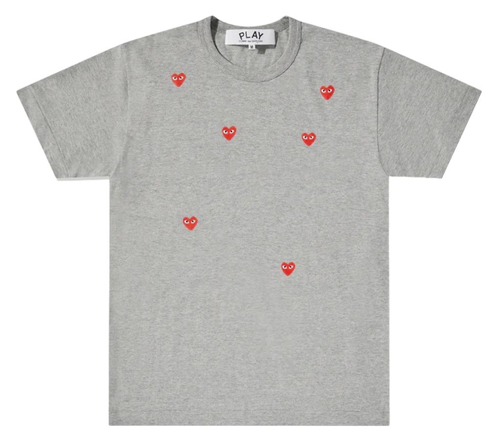 Inverted heart logo t-shirt comme des garçons play best sale