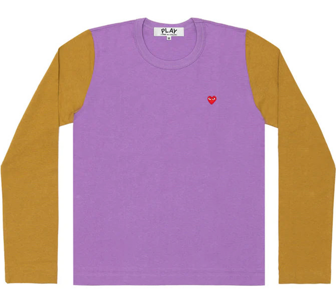 Comme des garcons play purple t shirt outlet