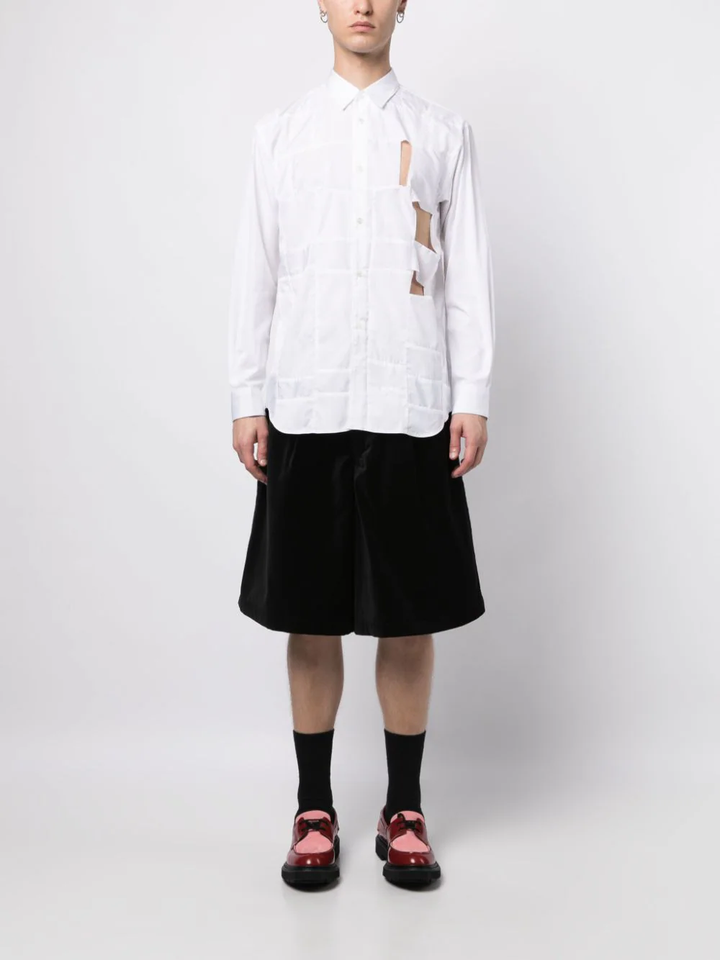 COMME-des-GARCONS-SHIRT-Hollow-Out-Shirt-White-2