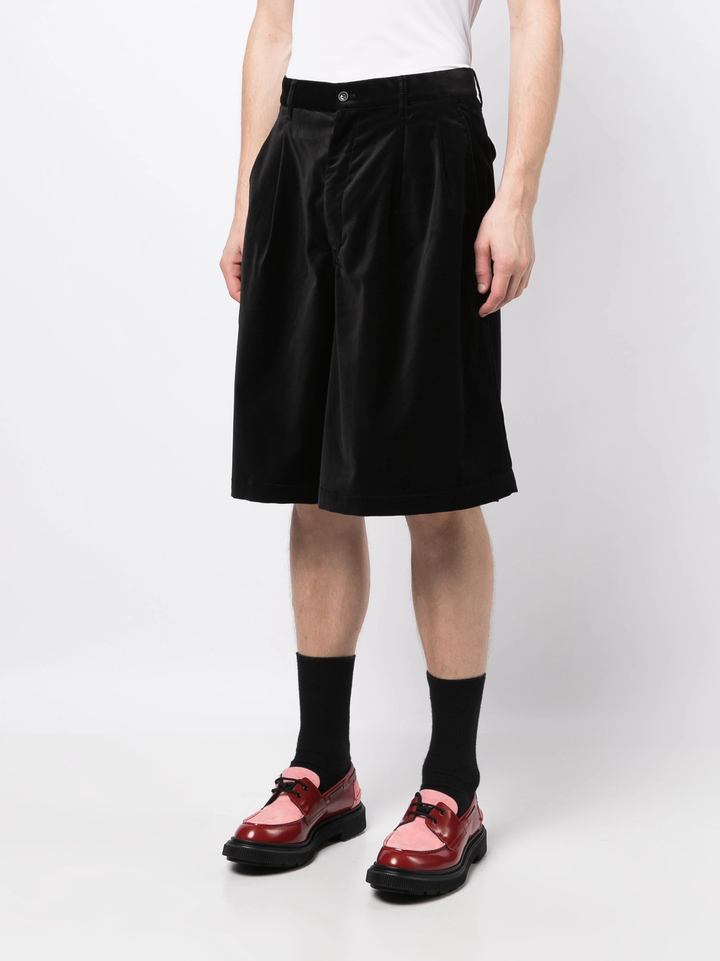 COMME-des-GARCONS-SHIRT-Velveteen-Button-Shorts-Black_3