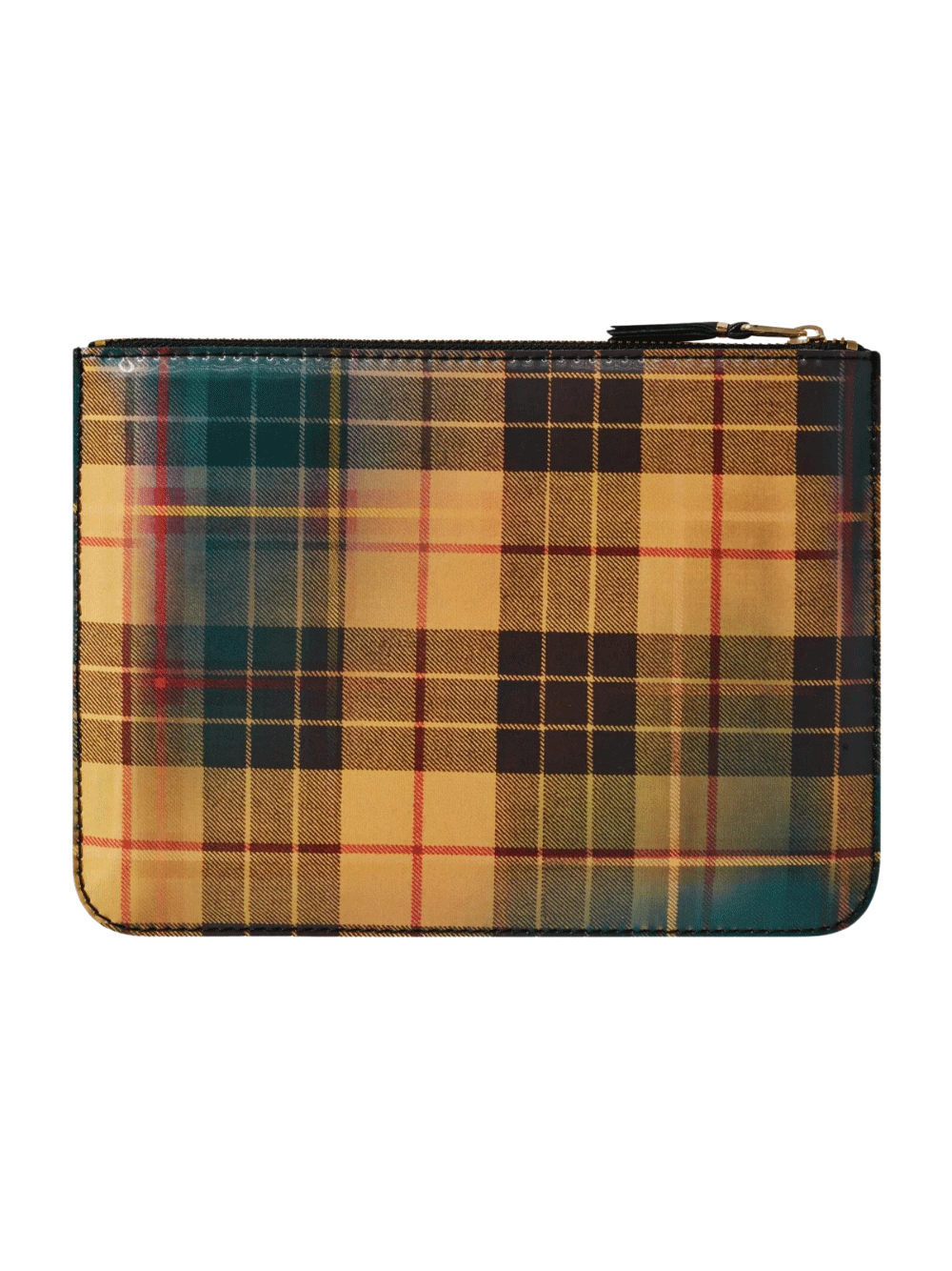 COMME-des-GARCONS-WALLET-Lenticular-Tartan-Pouch-Green-2