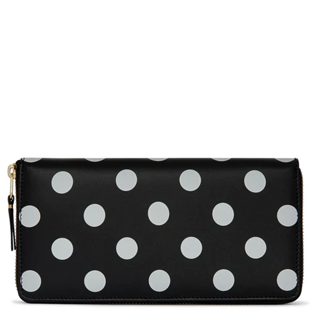 Dots Printed Leather Wallet