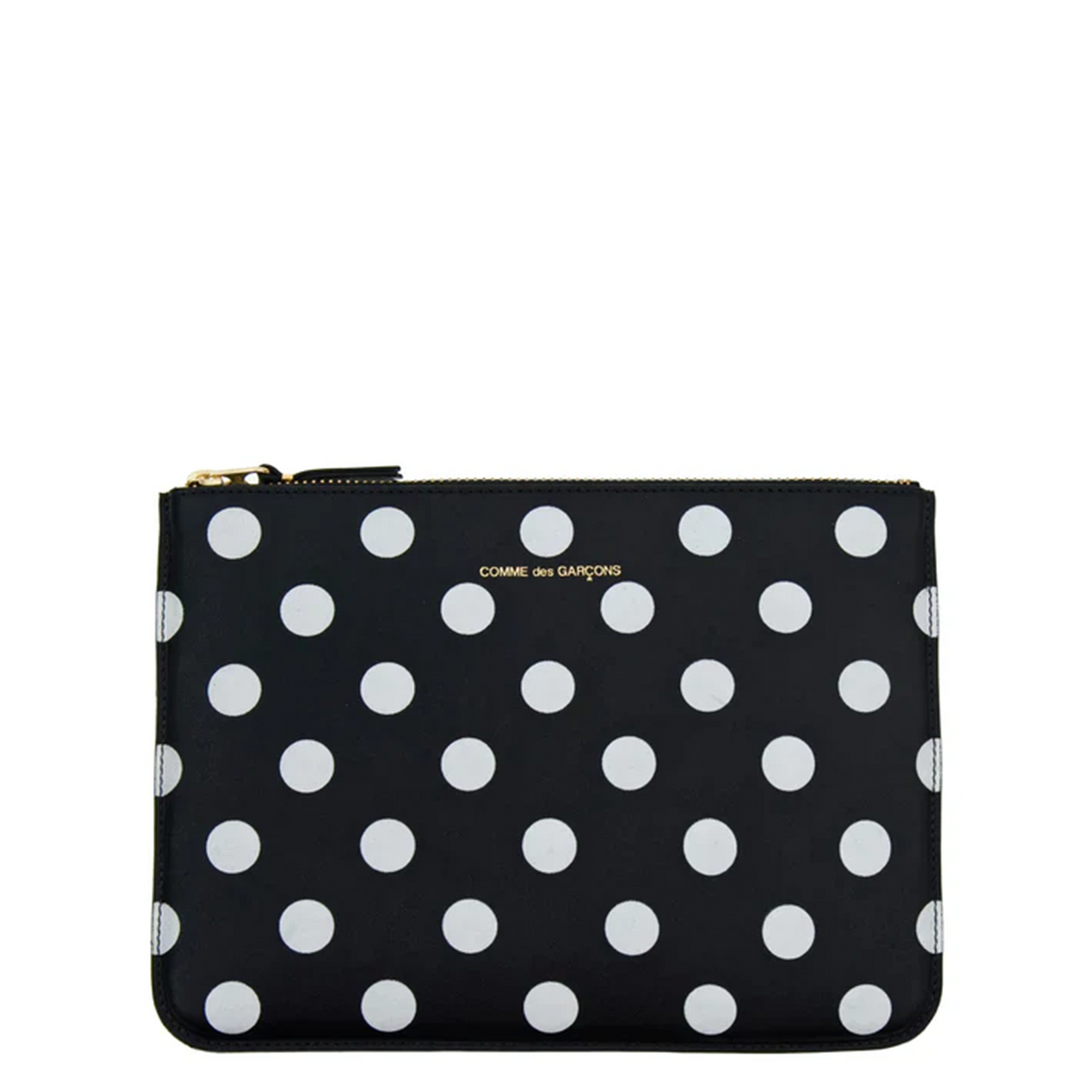 Dots Printed Leather Wallet