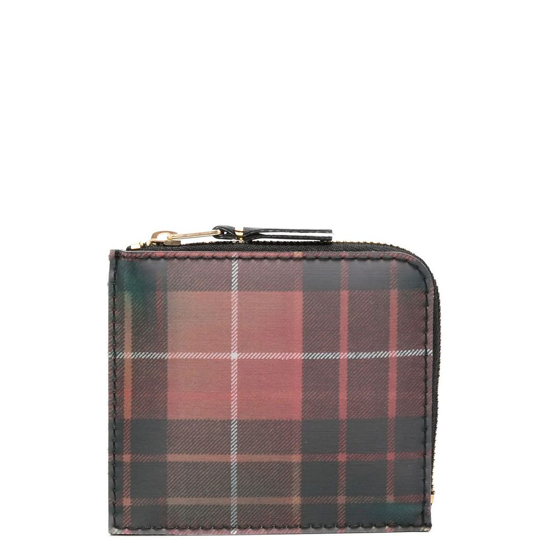 Lenticular Tartan L Zip Wallet